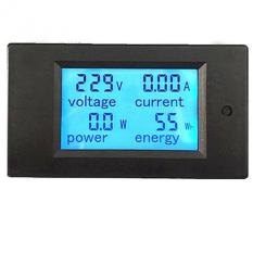 20 Amp AC Digital Panel Meter Tenaga Pengawas Energi Pengukur Tegangan Volt Pengukur Amper-Internasional