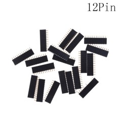 20 Pcs 2.54 Mm Baris Tunggal Perempuan Judul Penawaran Soket Konektor PCB 2-20Pin Strip-Internasional