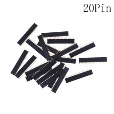20 Pcs 2.54 Mm Baris Tunggal Perempuan Judul Penawaran Soket Konektor PCB 2-20Pin Strip-Internasional