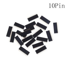 20 Pcs 2.54mm Baris Tunggal Perempuan Judul Penawaran Soket Konektor PCB 2-20Pin Strip-Intl