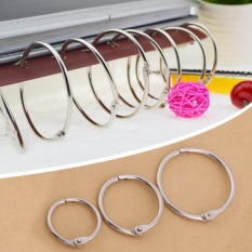 20 Pcs Cincin Pengikat Logam Berengsel Buku Split Cincin Kunci Album Scrapbook Loose Leaf Clip (38mm)-Intl