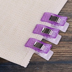 20 Pcs/pack Wonder CLIP untuk Quilting Jahit Merajut Kain Binding Klem (Ungu)-Intl