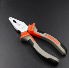 2 Cool 8 ''inch 202mm Tang Tinggi Kekerasan Hand Tool TPR Flat Pemotong Kawat Perangkat Keras Alat Isolasi Tang Baja Karbon Tinggi Multi-fungsi-Grey-Intl