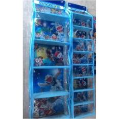 2IN1 RAK GANTUNG SET (TAS,SEPATU) DORAEMON Biru FULL SLETING