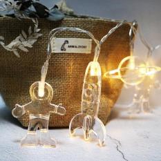 2 M Spaceman Model LED Waterproof String Lampu Dioperasikan Pencahayaan untuk Pesta Pernikahan Centerpiece Dekorasi Natal Ukuran: 2 M 20 * LED Dioperasikan