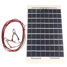 2 Pcs 10 W Watt 12 V Cell Panel Surya Modul Charger Baterai RV Boat Camping 4 M Kabel- INTL