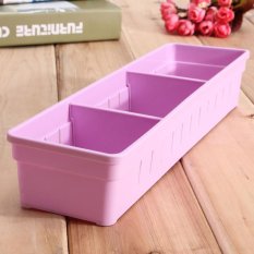 2 Pcs Lemari Laci Sendok Garpu Organizer Kotak Penyimpanan Sendok Garpu Bekas Perkakas Dapur Ungu-Intl