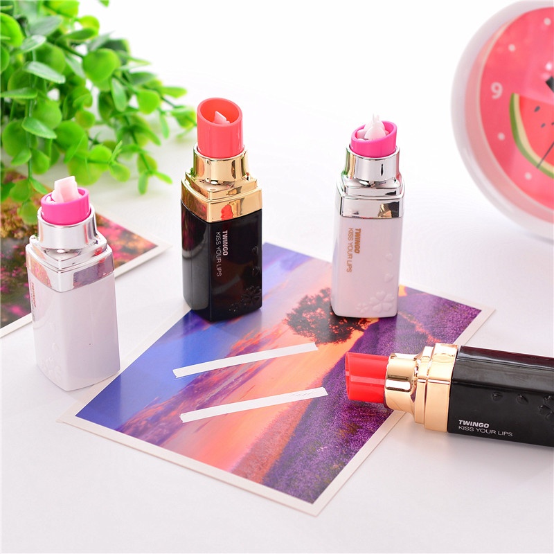 2pcs/lot Buatan Kreatif Lipstik Selotip Koreksi Kawaii Bahan Escolar Student Stationery Perlengkapan Sekolah Papelaria