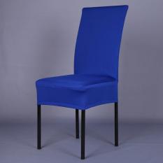2 Pcs Kursi Makan Meliputi Spandex Stretch Ruang Makan Kursi Protector Sarung Dekorasi Sapphire Biru