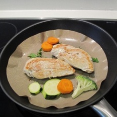 2 Pcs Non-stick Teflon Pan Mat Dapur Memasak Alat 24 Cm Lembar Masak Dapur Aksesoris-Intl