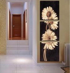 3 Panel Hot Jual Lukisan Dinding Modern Bunga Home Wall Art Foto Murah Paint On Canvas Cetakan Art Chrysanthemum (tanpa Bingkai)