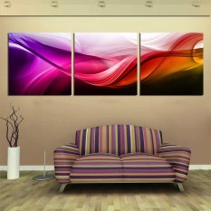 3 Panas Jual Panel Dinding Modern Mengecat Bunga Merah Sutra Dekoratif Seni Melukis Di Kanvas Gambar Sidik Jari (tanpa Bingkai)