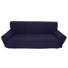 3 Seater Polyester Kursi Stretch Sofa Melindungi Sarung Biru & Nbsp;-Intl
