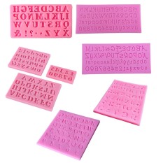 3 X Silicone Abjad Huruf Nomor Kue Biskuit Fondant Dekorasi Mould-Intl