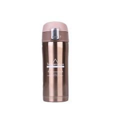 300 Ml Bahasa Inggris Business Antipeluru Isolasi Cup 304 Stainless Steel Lampu Mobil Piala Air Emas-Intl