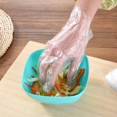 300 Pcs Sarung Tangan Sekali Pakai-Sarung Tangan Plastik Sekali Pakai-Makanan Aman Sarung Tangan-Eco-friendly Disposable Gloves ONE-off Plastik Sarung Tangan untuk Makanan/Pembersih/Memasak Dapur Aksesoris-Intl