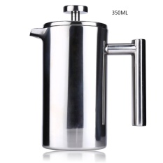 350 Ml Stainless Steel Cafetiere Bahasa Perancis Tekan dengan Filter Dinding Ganda-Internasional