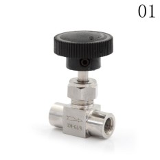 3/8. 16 Cm BSP Wanita Benang Anti Kontrol Aliran Shut Mati Katup Jarum Air Gas Minyak 1/8