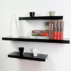 3Buah Rak Dinding Gantung Minimalis / Ambalan Floating Shelves / Bisa Utk Rak TV Buku Tanaman Bunga Pot Hiasan Dekorasi Pajangan Jam