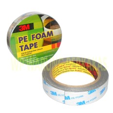 3M Double Tape 24 MM X 4 Meter Double Coated PE Foam Tape tebal 1.0 mm
