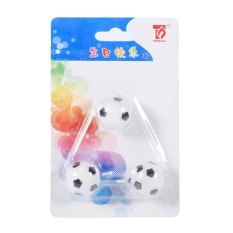3 Pcs Lucu Sepak Bola Bola Sepak Bola Ulang Tahun Pesta Kue Dekorasi Lilin Persediaan untuk Anak-anak Desain-Internasional