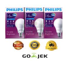 3pcs Lampu Bohlam LED Philips 14,5watt/w (16w/watt) - 200watt Putih