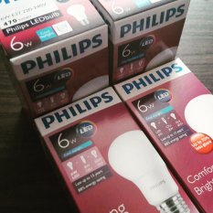 Toko 4 Pcs Led 6 Watt Bulb Phillips Lampu Led Putih Murah Di Bali