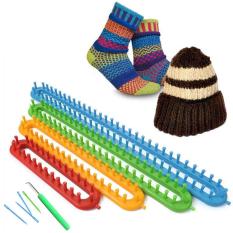 4 Pcs Rectangle Wol Merajut Loom Syal Sweater Selendang Knit Alat-Internasional
