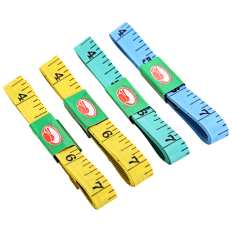 4 Pieces Body Measuring Ruler Jahit Tailor Tape Ukur Soft Flat 60 Inch 1.5 M