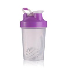 400 Ml Gelas Kocok Bpa Gratis Shake Blender Mixer Botol Minuman dengan Mixer Ball (ungu)-Intl