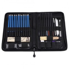 40PCS Professional Sketching Drawing Pencils Kit Set Art Supplies Students Painting Tool - intl