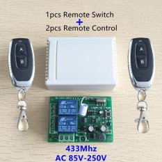 433 MHz Universal Wireless Remote Control Switch AC 250 V 110 V 220 V 2CH Relay Modul Penerima dengan Pemurnian Segar Fungsi Purple Warna Pcs RF 433 MHz Remote Kontrol