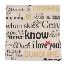 43 Cm Bantal Persegi Bantal Penutup Surat Cetak Kain Sarung Bantal (Contoh 5)-International