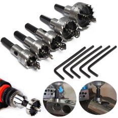 5 Pcs Kualitas Tinggi HSS Lubang Bor Gergaji Set Stainless Steel Metal Alloy 16-30mm Alat Kit Berguna Rumah DIY-Intl