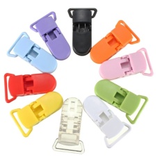 50pcs 10 Colour KAM Plastic Pacifier Clips Holder Bulk Baby GirlsBoys Dummy Clips - intl