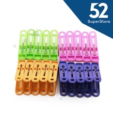 52 Home Jepitan Gantungan Baju Jemuran Loundry 651 DX - Random Colour (ISI 20 PCS)