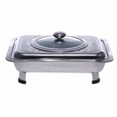 555 SA Tempat makan prasmanan motif - stainless steel