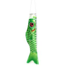 55 Cm Ikan Gurame Jepang Windsock Bendera Koi Ikan Layaran Pita Angin Warna BARU Hijau-Intl
