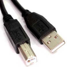 5 M USB 2.0 Kecepatan Tinggi Kabel Printer Memimpin Yang Ke B Long Black Terlindung C-Intl