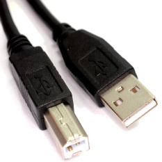 5 M USB 2.0 Kecepatan Tinggi Kabel Printer Memimpin Yang Ke B Long Black Terlindung C-Intl