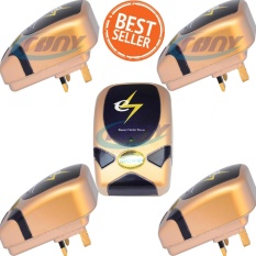 5 Pcs 28KW Power Saving Box Listrik Saver Msia Plug (Emas)-Intl