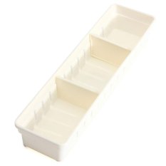 5 Pcs Lemari Laci Sendok Garpu Organizer Kotak Penyimpanan Sendok Garpu Bekas Perkakas Dapur Putih-Intl