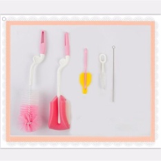 5pcs/set brand baby milk bottle brush sponge plastic glass water mother kids products accessories Blue