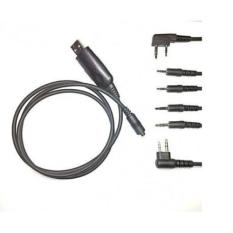 6 in 1 USB Kabel Data HT Motorola Kenwood Yaesu Vertex Puxing Wouxun Icom HYT Baofeng - M1 K1 I1 H1 Y1 A1 Radio Handy Walkie Talkie CD ROM Driver dan softwar