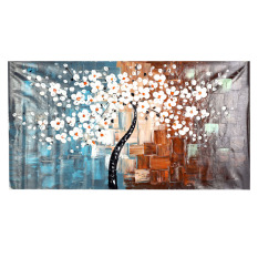 60 Cm X 120 Cm Tidk Tangan-dicat Minyak Kanvas Cetak Lukisan Set Bunga Pohon Dekorasi For Kamar Tidur- Rumah Tinggal Kantor Gambar Seni