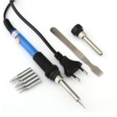 60 W 220 V Adjustable Temperature Electric Pegangan Besi Alat Solder Besi Las + 5 Pcs Besi Tips + Besi Casing + Solder Scraper