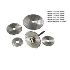 6ocs Mata Pisau Gerinda Bor Potong High Speed Steel Rod Circular Saw Blade Set Dremel Kleber Nankai Drill Rotary Die Grinder Mini Tool Kayu Akrilik PVC Dll