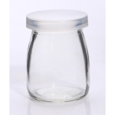 6pcs - 100ml (PENDEK) Botol Toples Jar (kaca), penutup Plastik