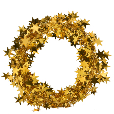 7.5 M Pohon Natal Rotan Garland Dekorasi Warna Star Wire Perlengkapan Kerajinan Emas