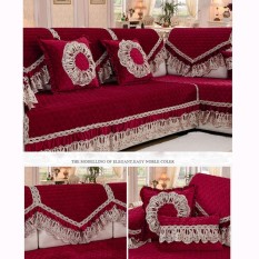 70*150 Cm 1 Piece Eropa Musim Dingin Plush Sofa Bantal Kain Anti-skid Bantal Kulit Berlapis Sederhana Kombinasi Modern Sofa Cover All-inclusive-Intl